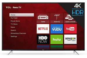 Pantalla TCL 65 pulgadas led 4k-smart full web-roku integrado