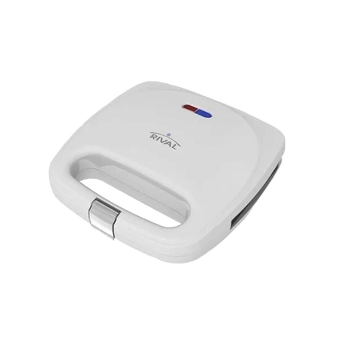 Waflera electrica rival con capacidad para 2 wafles antiadherente mod rvs6128a-w